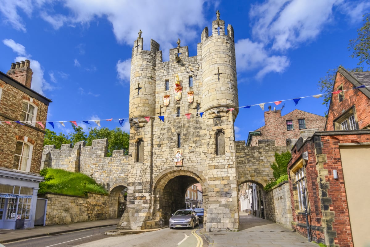 Micklegate, old medieval gate of York