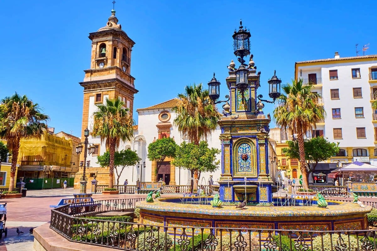 Main Square In Algeciras, South Of Spain